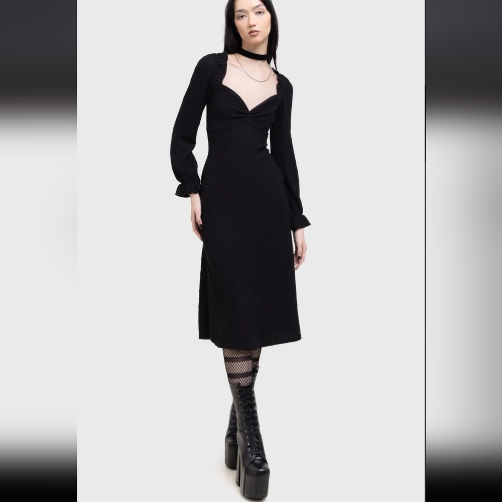 Killstar Black Long Sleeve Dress